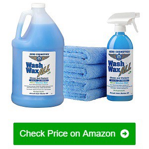 Wash Wax All 16 oz. Wet or Waterless Car Wash WAX. Aircraft Quality Wash Wax for Your Car RV & Boat., Size: 16 fl oz