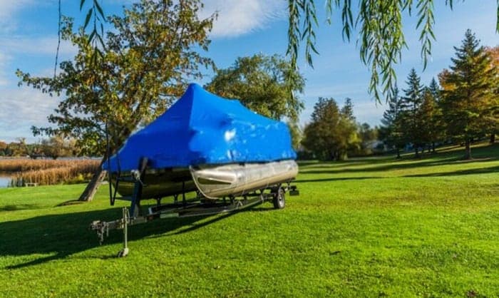 best pontoon boat cover support system