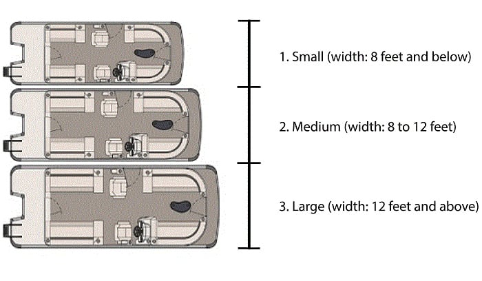 how wide is a pontoon boats