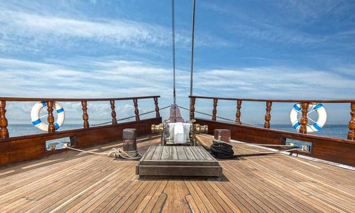 Wooden Boat with Teak Deck