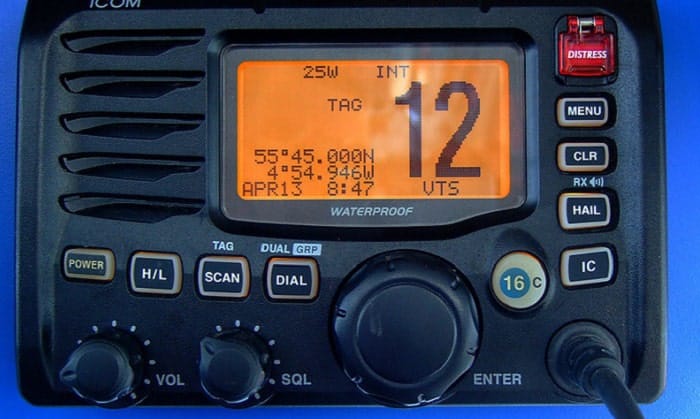when operating a vhf marine radio when should the term mayday be used