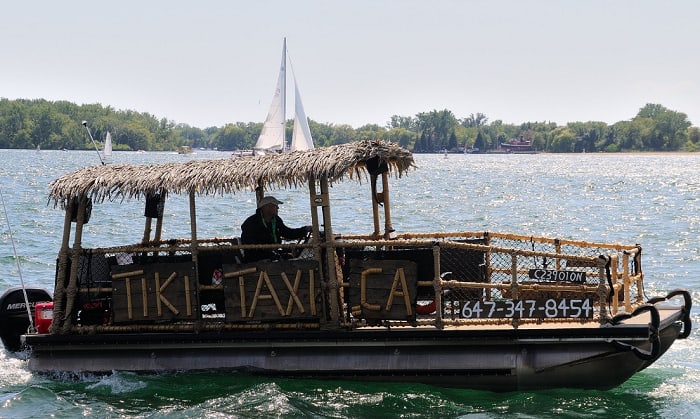 how to build a tiki pontoon boat
