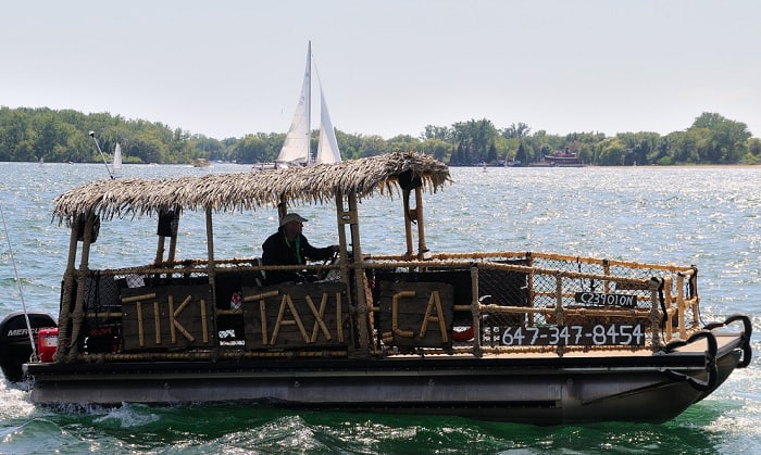 how to build a tiki pontoon boat