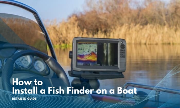 how to install a fish finder on a boat