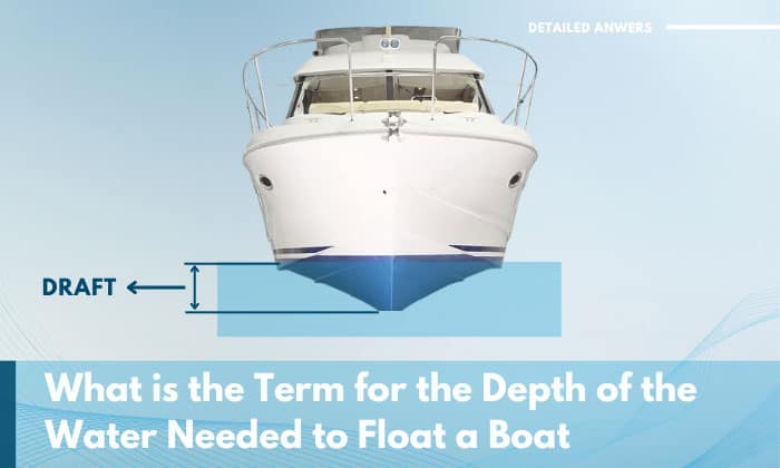 what is the term for the depth of the water needed to float a boat