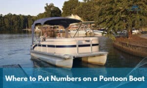 where to put numbers on a pontoon boat