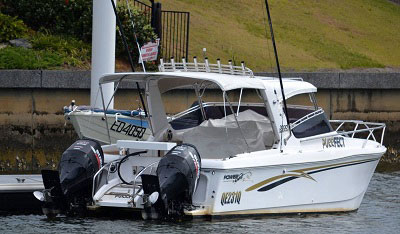 Twin-engine-pontoon-boats