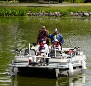 Typical-pontoon-boat-draft-for-shallow-water